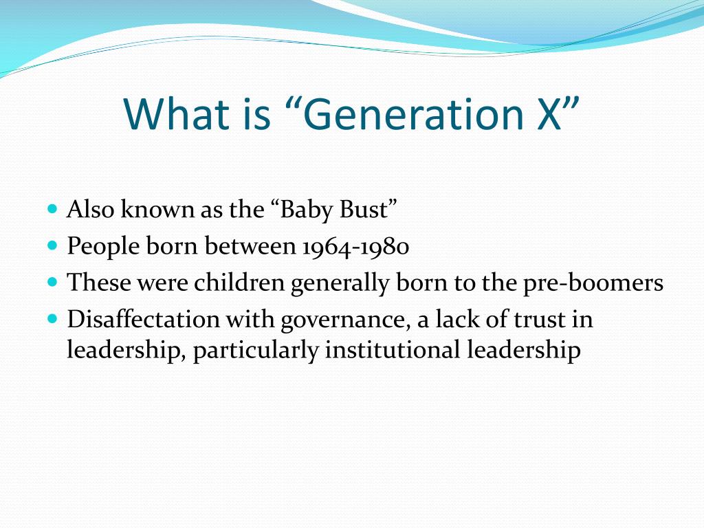 generation x powerpoint presentation