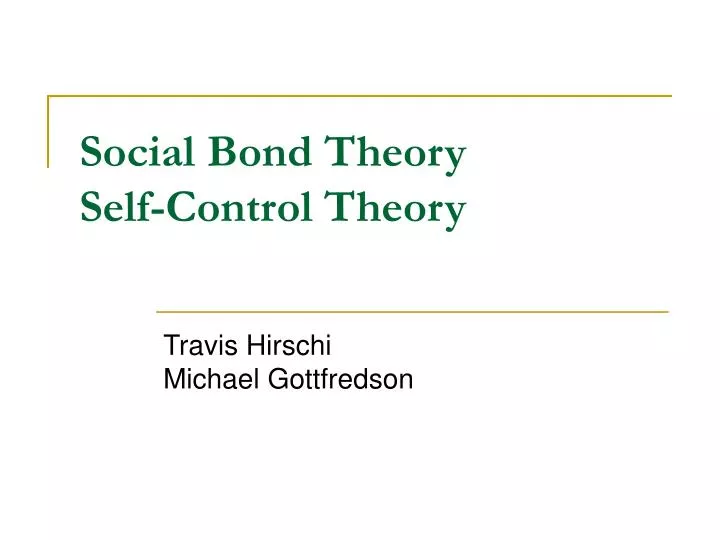 social control theory vs self control theory Social control theory parents who are attached to their children, supervise closely, recognize children’s lack of self-control, and punish deviant acts will . social control theory vs self control theory Social control theory parents who are attached to their children, supervise closely, recognize children’s lack of self-control, and punish deviant acts will .