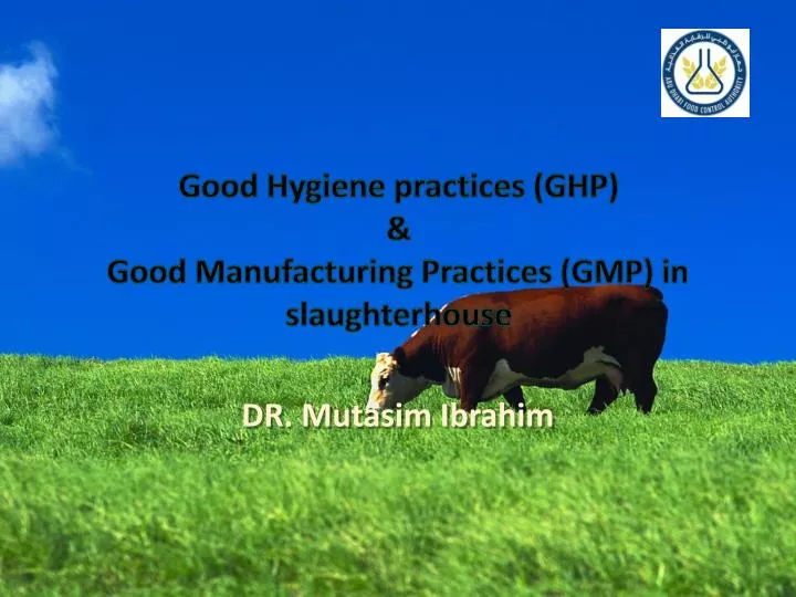 good hygiene practices ghp good manufacturing practices gmp in slaughterhouse n.