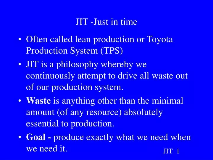 just in time philosophy just in time philosophy