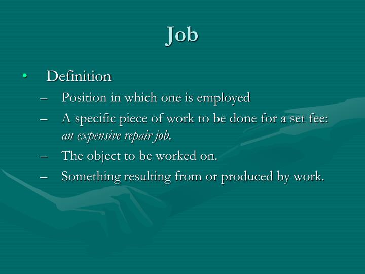 PPT Career vs Job PowerPoint Presentation ID6688667