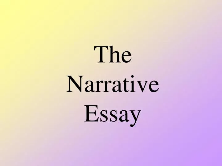 the narrative essay n.