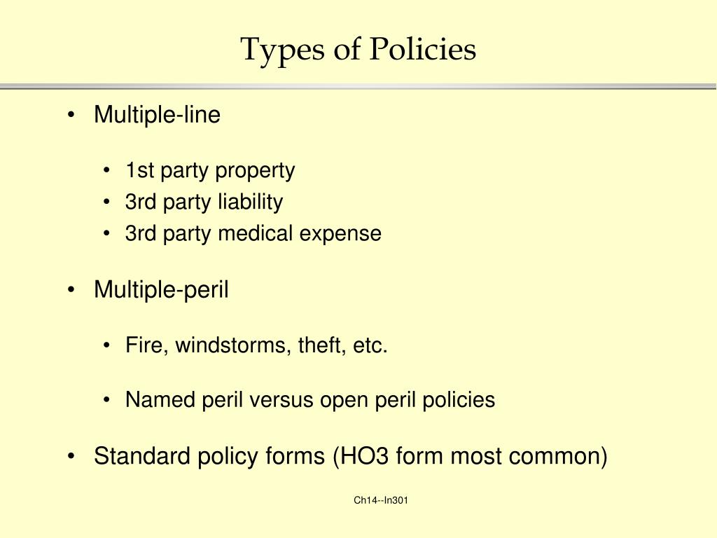 different types of policy assignment