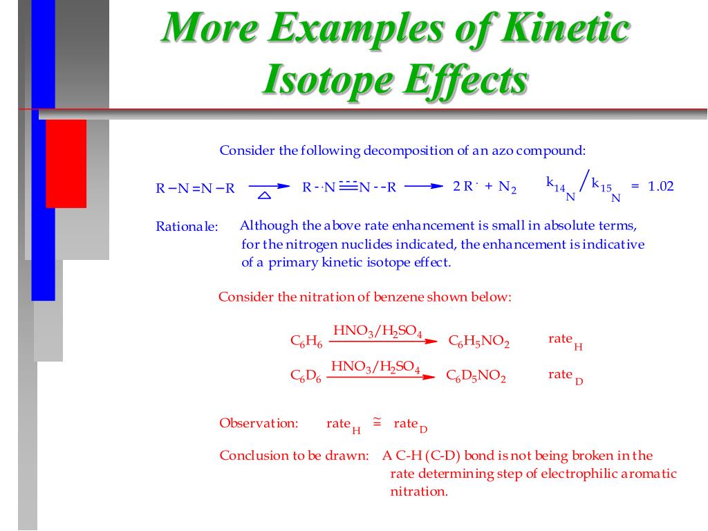 PPT - Testing A Mechanism: Kinetic Isotope Effects PowerPoint ...