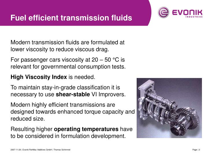 transmission fluid viscosity tests