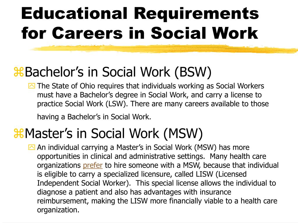 school social worker education requirements