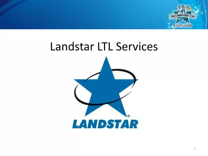 PPT Landstar LTL Services PowerPoint Presentation, free download ID