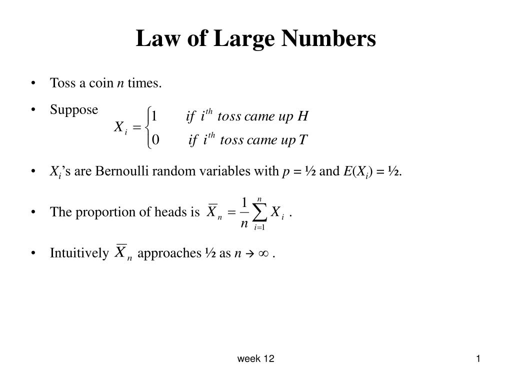 PPT - Law of Large Numbers PowerPoint Presentation, free download