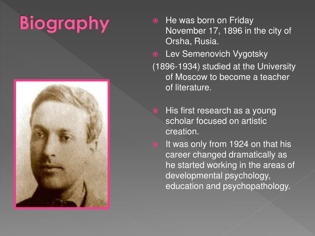 Biodata outlet lev vygotsky