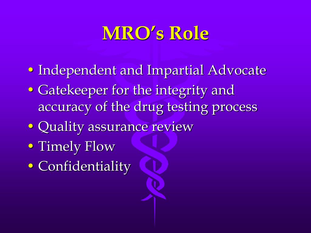 PPT - The Role of the Medical Review Officer PowerPoint Presentation ...