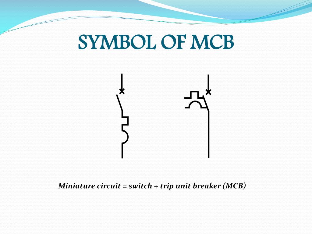 magnetic trip circuit breaker symbol