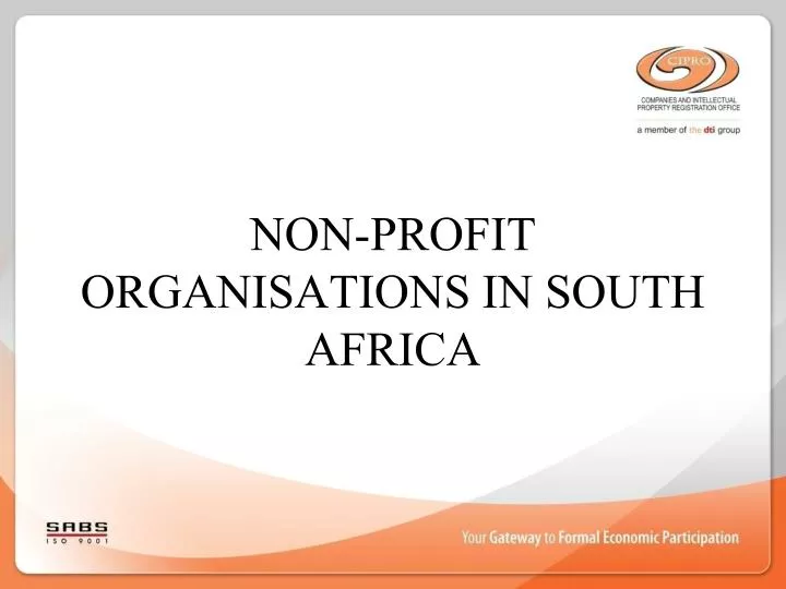 Non Profit Organisations In South Africa List