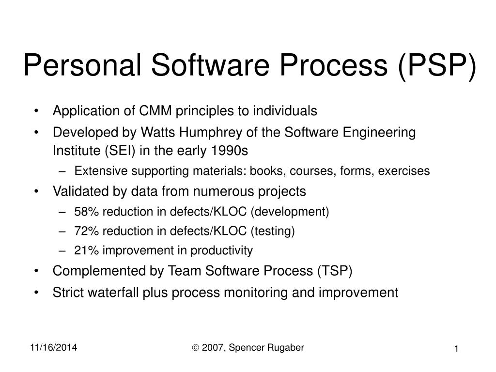 sm Introduction to the Personal Software Process 