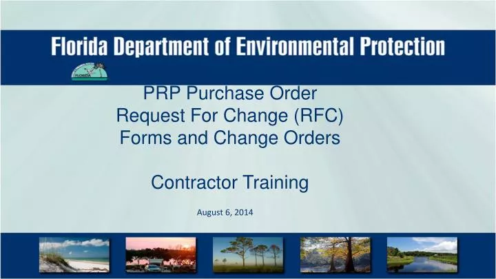 PPT PRP Purchase Order Request For Change RFC Forms