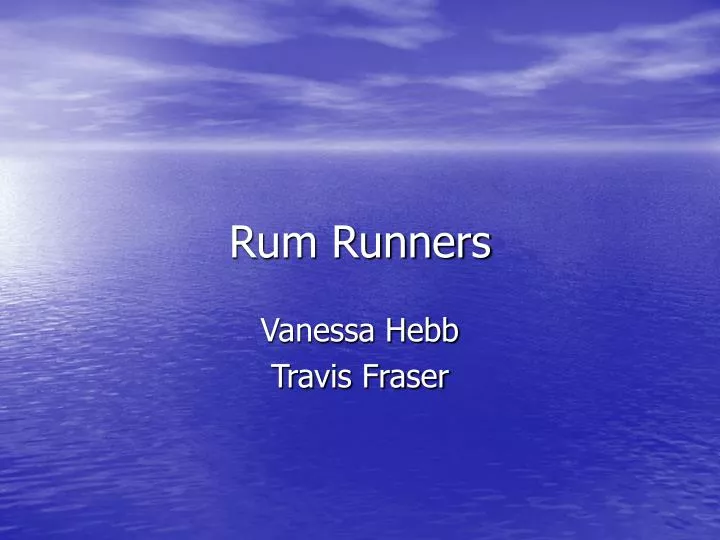 rum runners n.