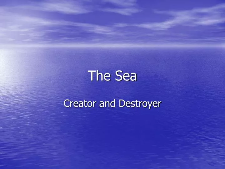 the sea n.
