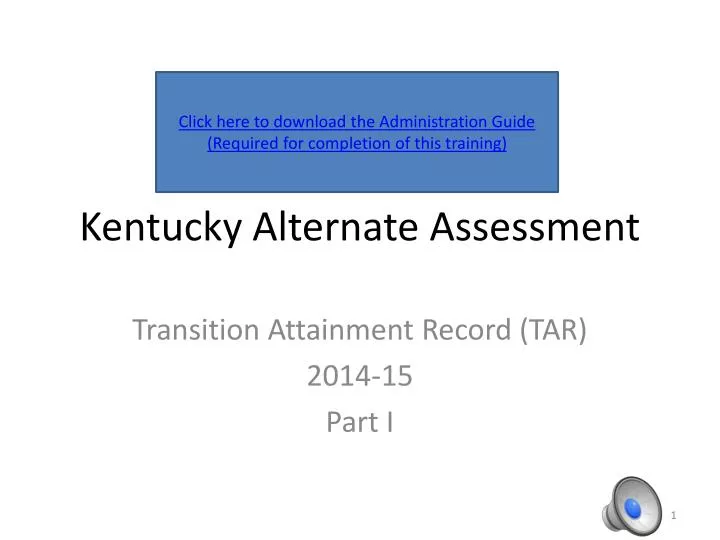 Ppt Kentucky Alternate Assessment Powerpoint Presentation Free