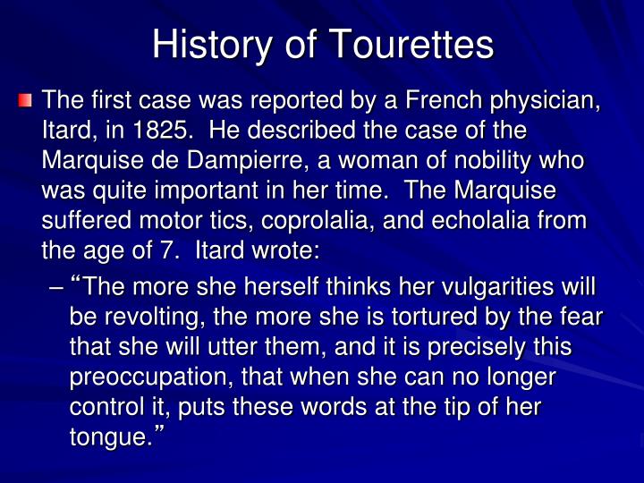 ppt tourettes syndrome and