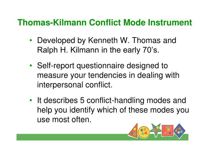 thomas kilmann conflict mode instrument