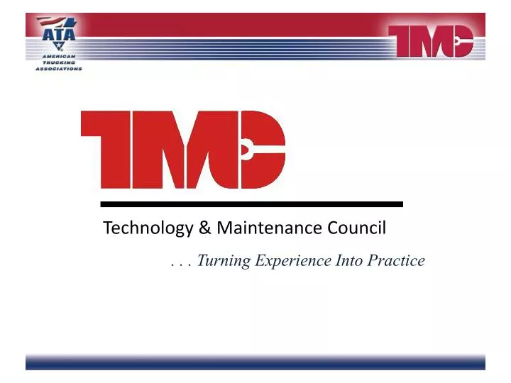 PPT Technology & Maintenance Council PowerPoint Presentation, free