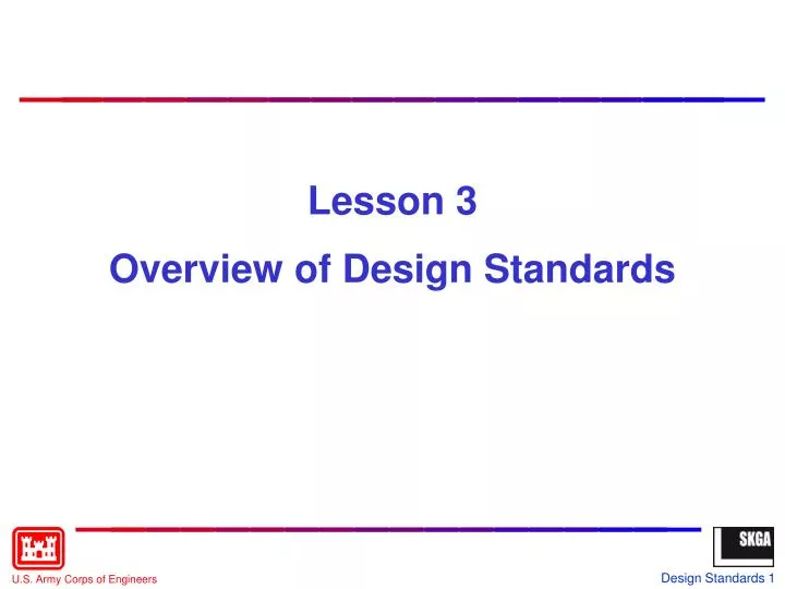 PPT Lesson 3 Overview of Design Standards PowerPoint Presentation