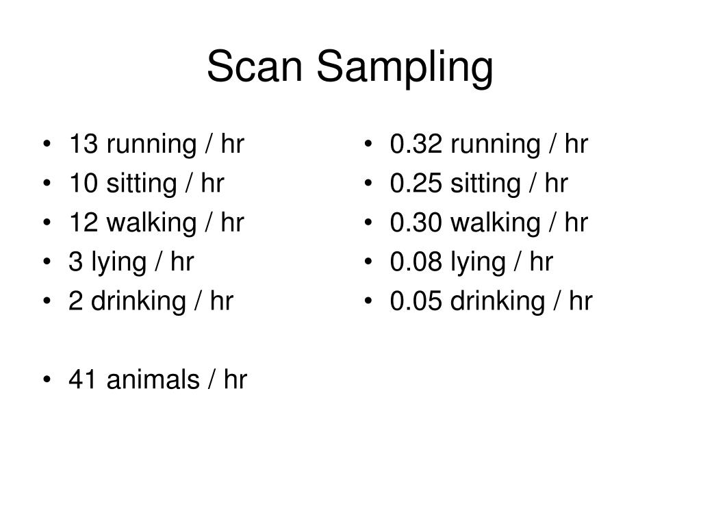 PPT - Scan Sampling PowerPoint Presentation, free download - ID:6697458