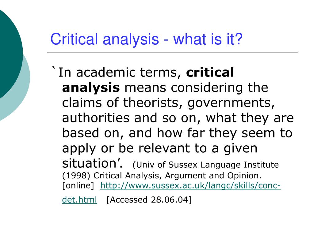 what is the meaning of critical in research