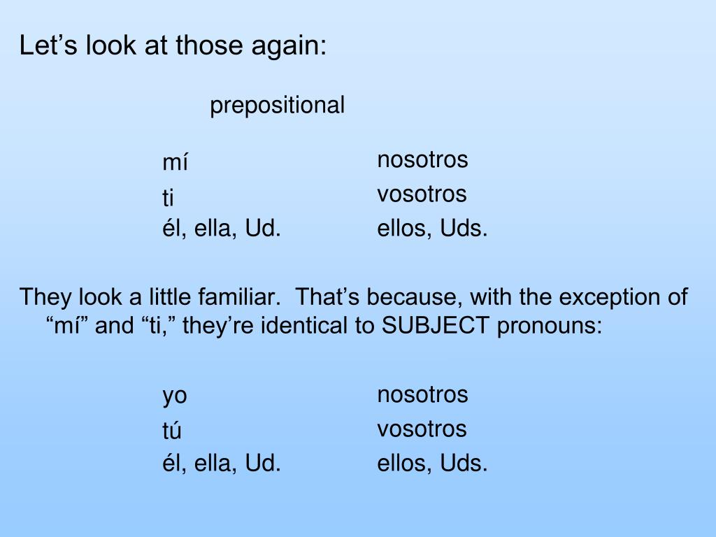PPT - Prepositional Pronouns PowerPoint Presentation, free download ...