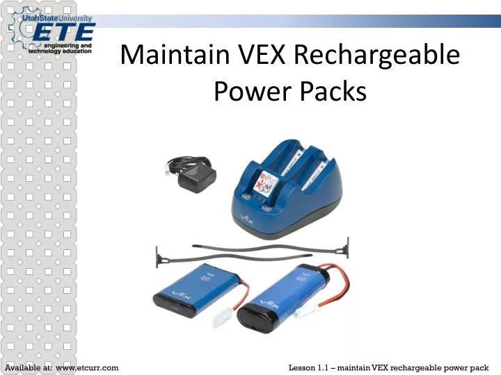 maintain vex rechargeable power packs n.