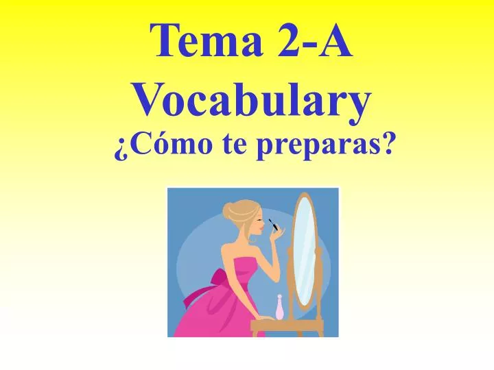 tema 2 a vocabulary n.