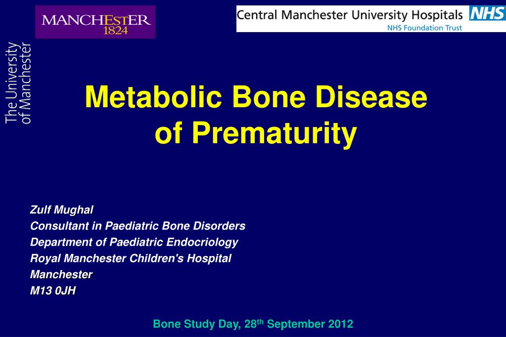 PPT Metabolic Bone Disease Of Prematurity PowerPoint Presentation 