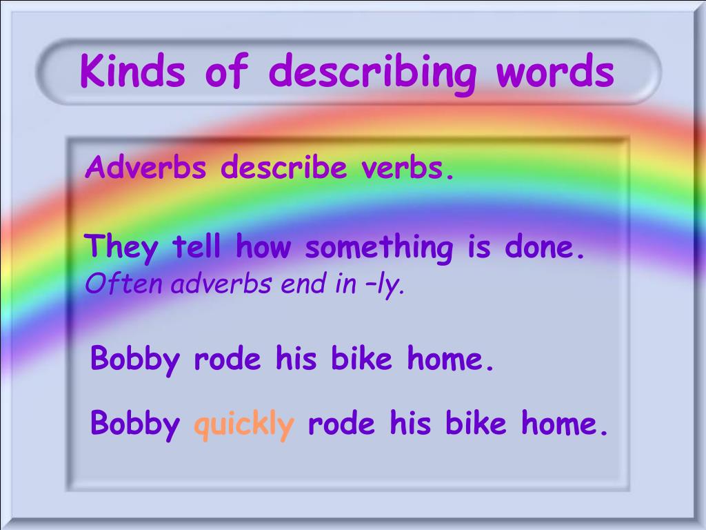 what are describing words what are describing words