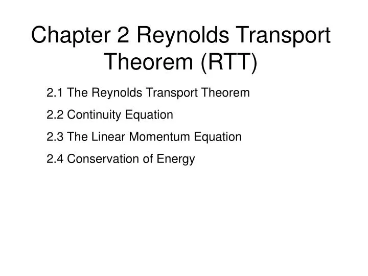 chapter 2 reynolds transport theorem rtt n.