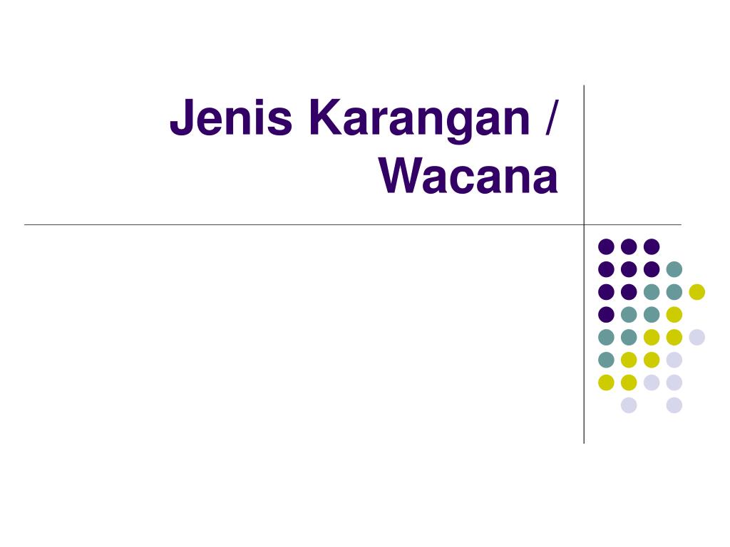 PPT - Jenis Karangan / Wacana PowerPoint Presentation 