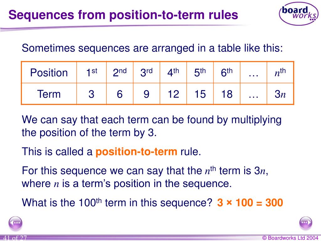 PPT KS3 Mathematics PowerPoint Presentation Free Download ID 6701901 sequence-position-to-term-rule-youtube