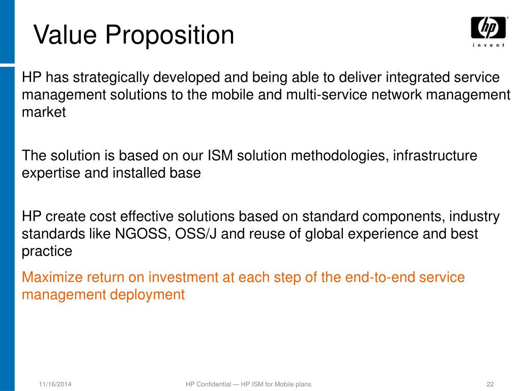 hp value proposition