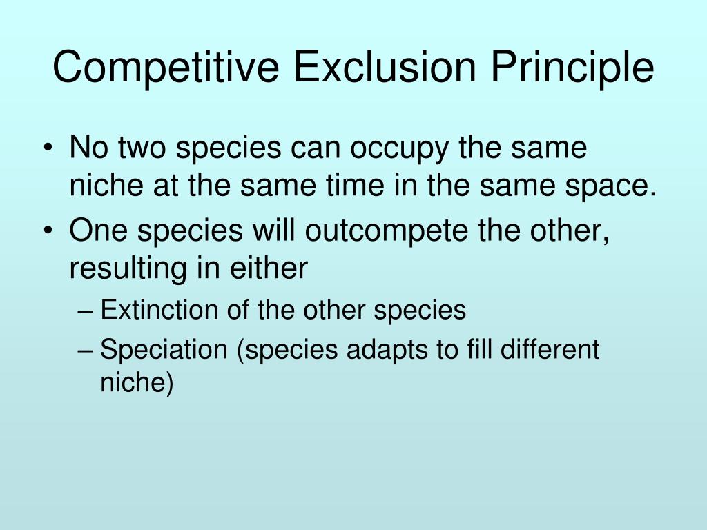 competitive exclusion principle definition biology competitive exclusion principle definition biology