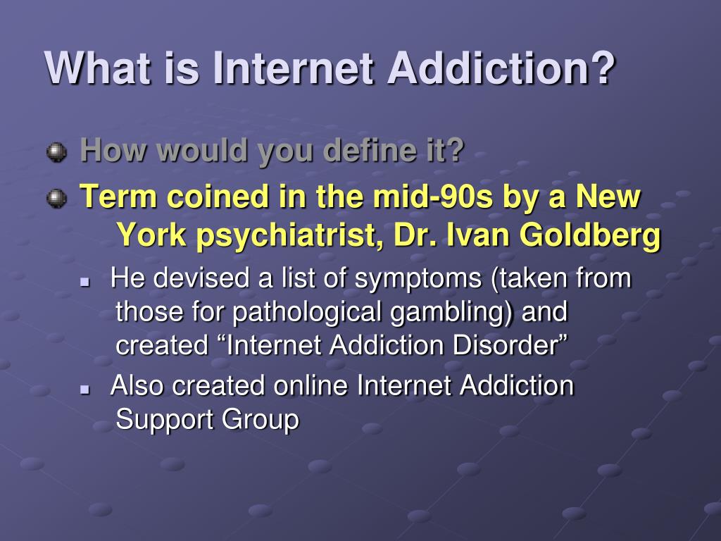 internet addiction definition essay