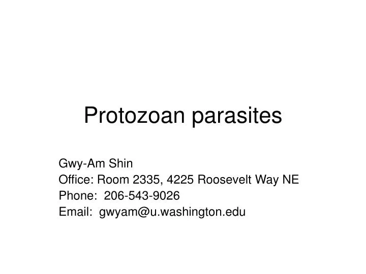 parazitele protozoare ppt)