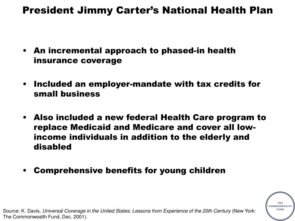 PPT President Jimmy Carter’s National Health Plan PowerPoint