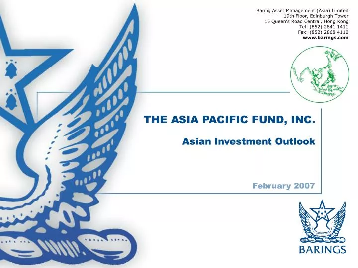 the asia pacific fund inc asian investment outlook n.