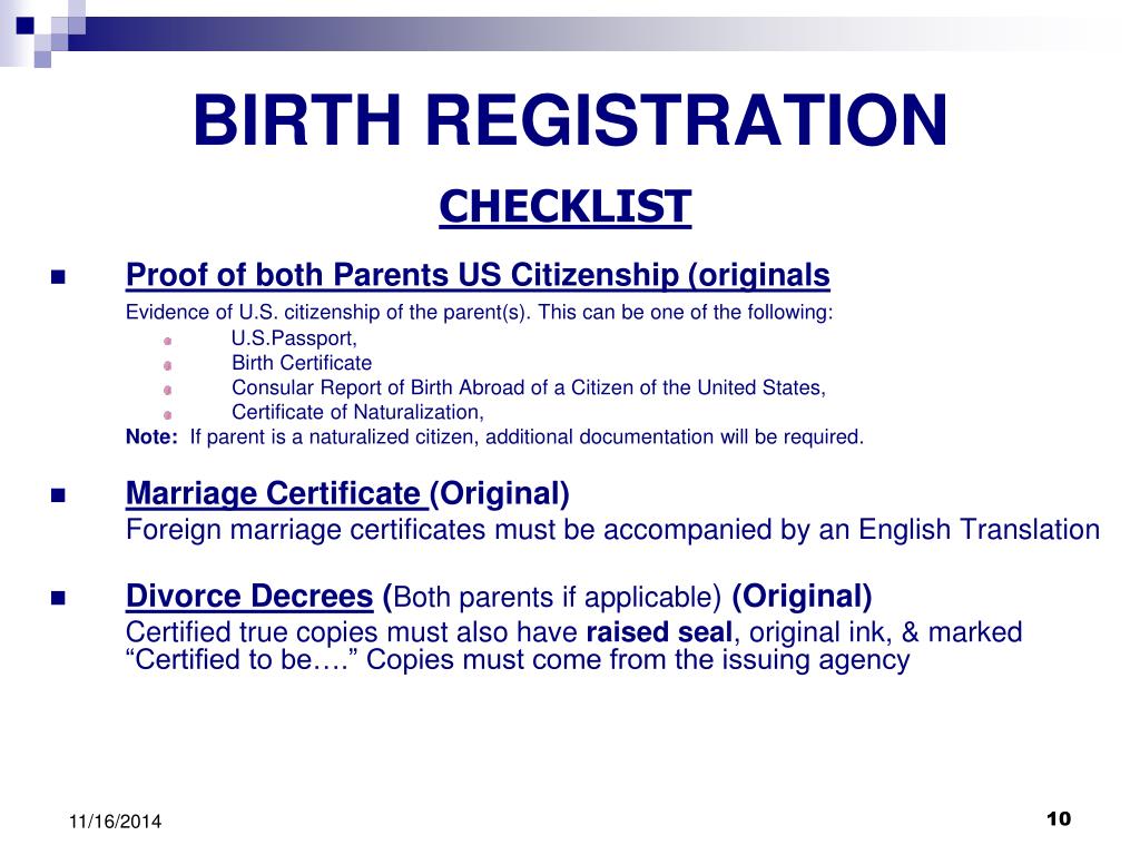 PPT - Essential Guide to Birth Registration Abroad via U.S. Naval ...