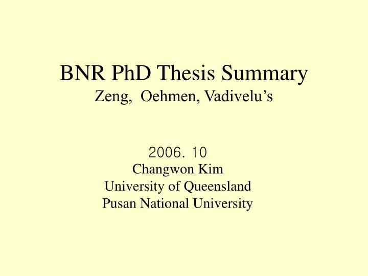Doctoral thesis notes petroleum engineering