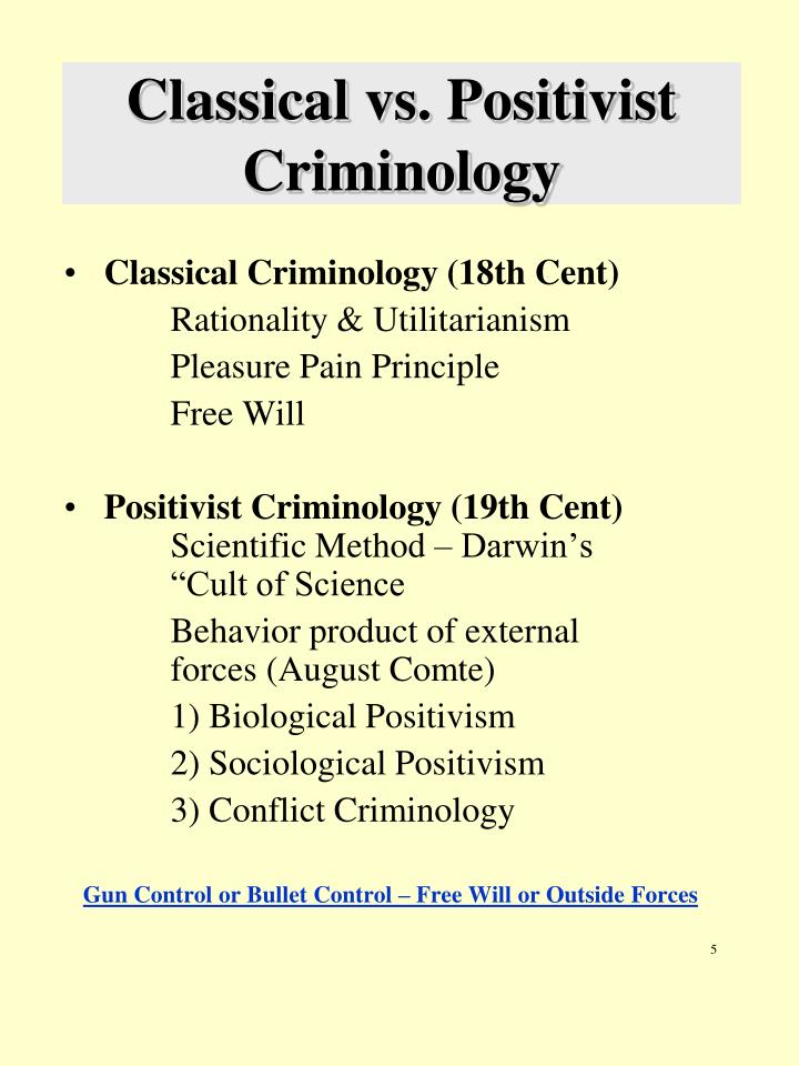define positivist criminology