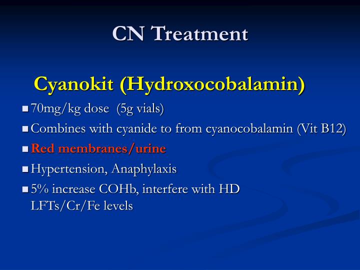 cyanokit hydroxocobalamin