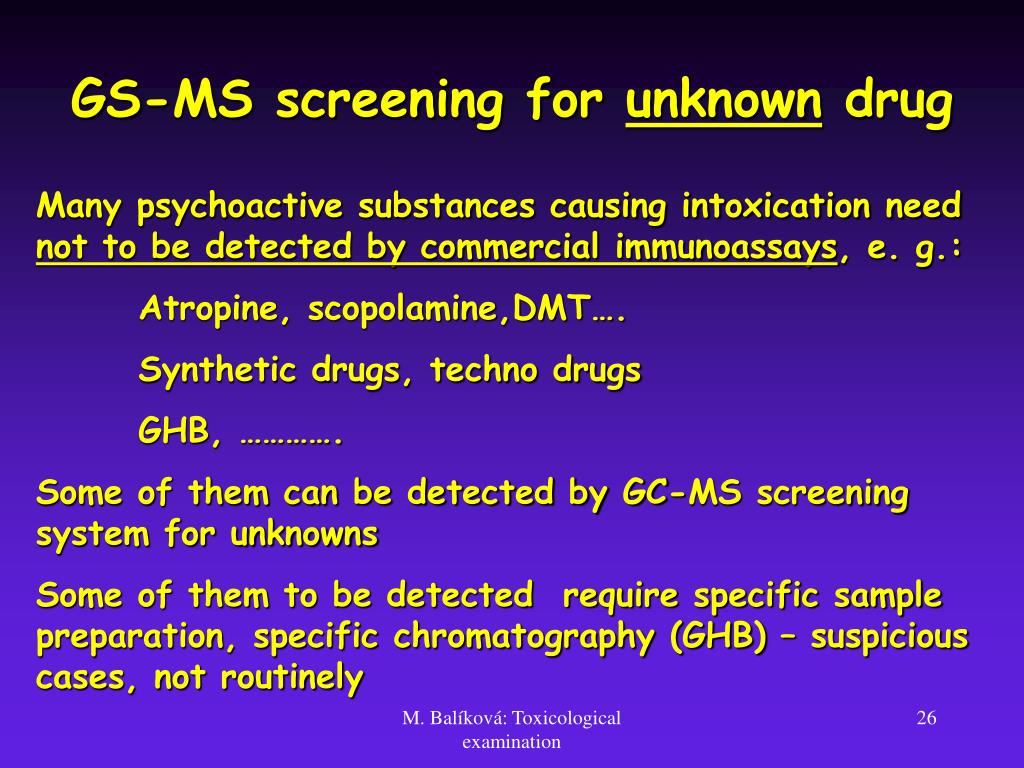 PPT - TOXICOLOGY III. Toxicological examination PowerPoint Presentation ...
