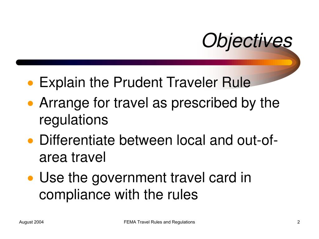 federal travel regulations personal vehicle