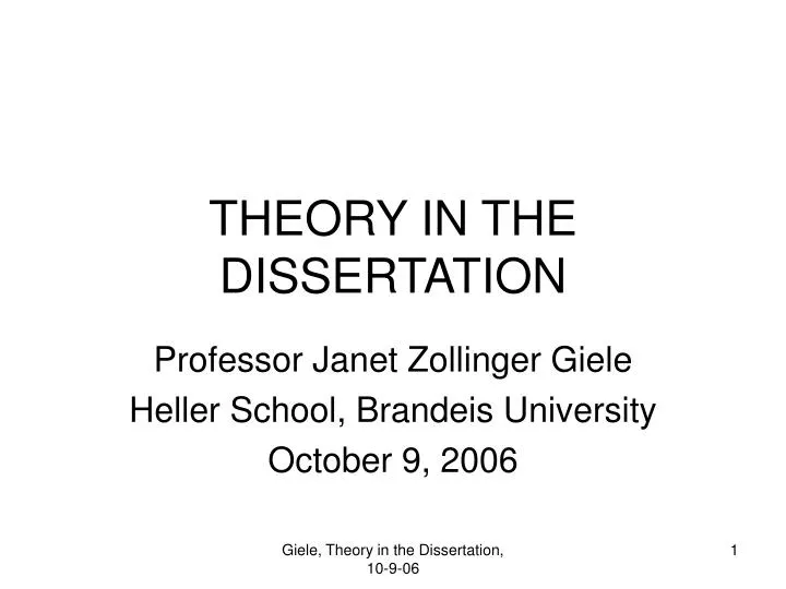 Phd thesis symbolic theory