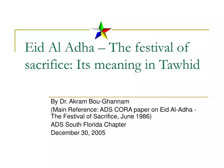 picture Eid Al-Adha Meaning ppt eid al adha the festival of