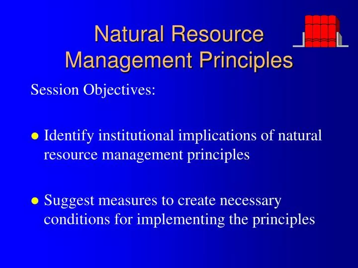 PPT Natural Resource Management Principles PowerPoint Presentation 